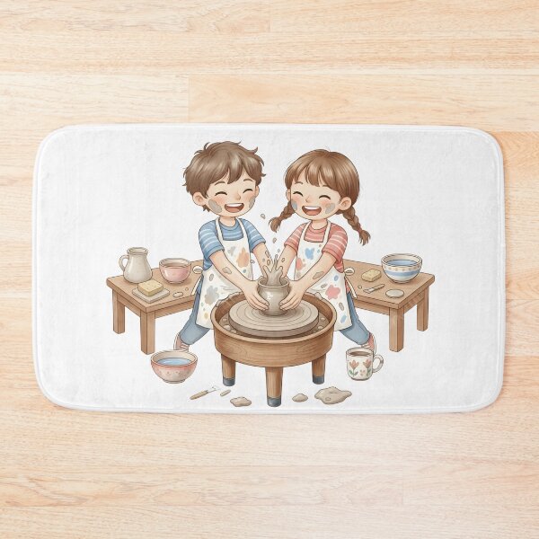 Item preview, Joyful Kids' Clay Pottery Studio: Teamwork Ceramic Art for Children & Educators designed and sold by VibranPalette.