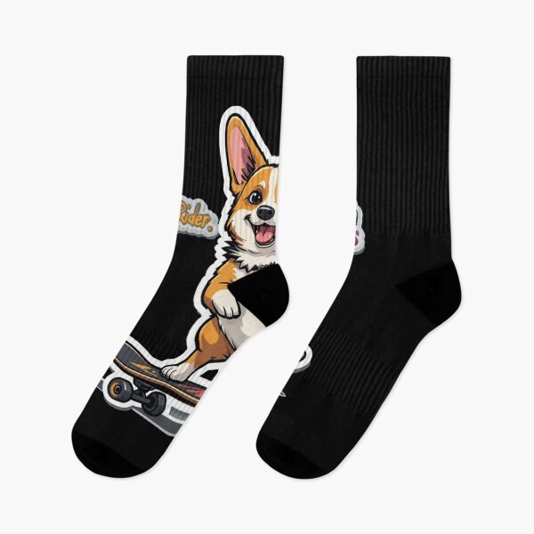 Item preview, Cool Corgi Skateboard Design – Low Rider High Standards Funny Dog Art designed and sold by dogycorgi.
