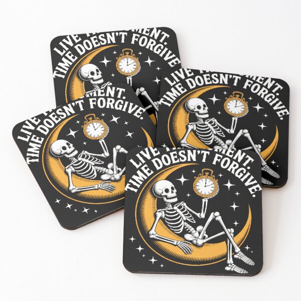Item preview, Live The Moment Time Doesn’t - Forgive Skeleton Motivational designed and sold by Stotee.