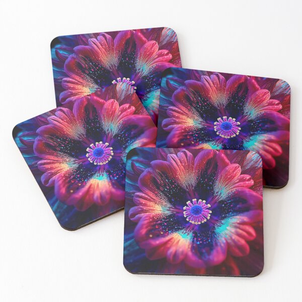 Item preview, Radiant Riot - Maximalist Color Explosion Macro Art Print designed and sold by Then & Now Flora.