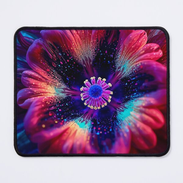 Item preview, Radiant Riot - Maximalist Color Explosion Macro Art Print designed and sold by Then & Now Flora.