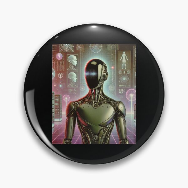 Item preview, humanoid robot art designed and sold by TEEJAMBOREE.
