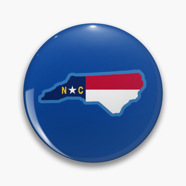 Item preview, North Carolina State Flag Silhouette – Carolina Blue Border NC Graphic designed and sold by donwillisjrart.