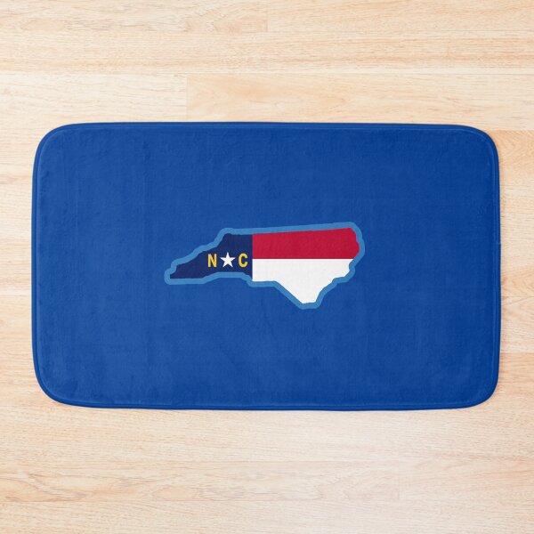 Item preview, North Carolina State Flag Silhouette – Carolina Blue Border NC Graphic designed and sold by donwillisjrart.