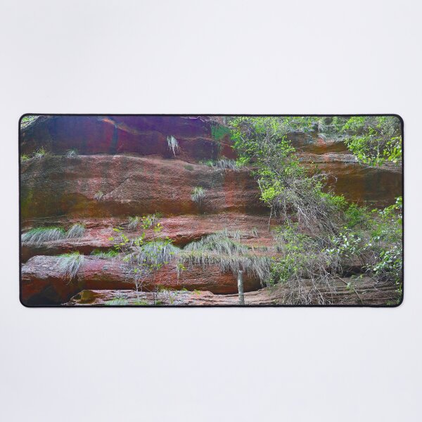 Item preview, Layered Sandstone Ledge in a Shaded Gully designed and sold by Fourpointstudio.