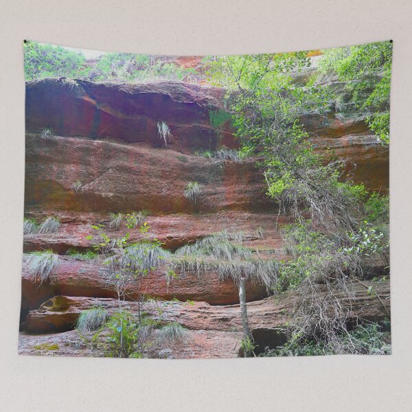Item preview, Layered Sandstone Ledge in a Shaded Gully designed and sold by Fourpointstudio.