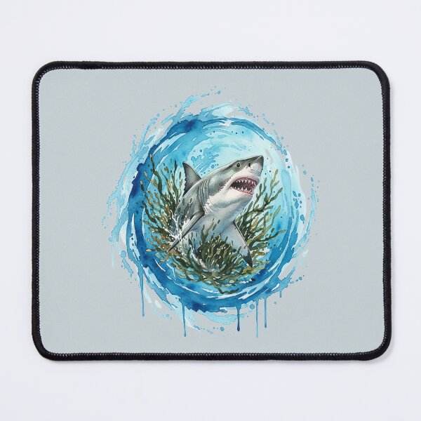 Item preview, Shark with realistic style algae and paint designed and sold by the artedivino.