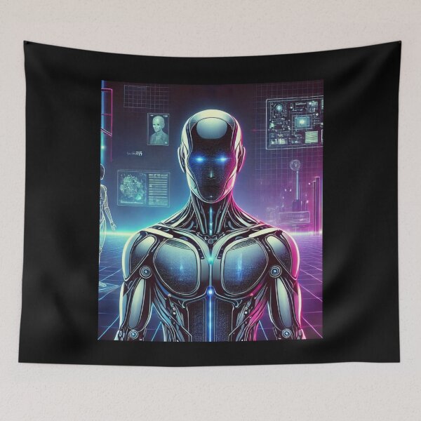 Item preview, humanoid robot art designed and sold by TEEJAMBOREE.