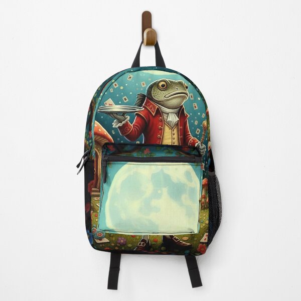 Item preview, Fish Footman Royal Court Art Print - High Detail Pop Surrealism Alice in Wonderland Painting designed and sold by Art's Diner.