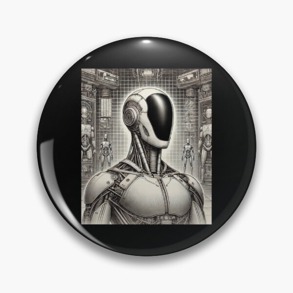 Item preview, humanoid robot art designed and sold by TEEJAMBOREE.