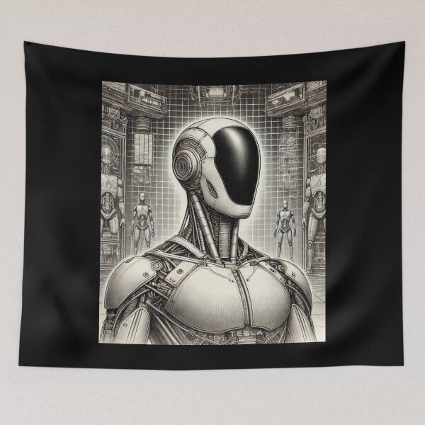 Item preview, humanoid robot art designed and sold by TEEJAMBOREE.