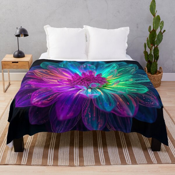 Item preview, Prism Petals - Dichroic Split Bloom Macro Art Print designed and sold by Then & Now Flora.