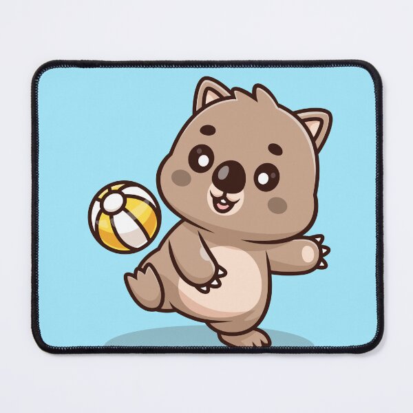 Item preview, Cute Wombat Playing Ball – Cartoon Vector Icon Illustration (Animal & Sport Theme) designed and sold by hjian8219.
