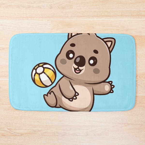Item preview, Cute Wombat Playing Ball – Cartoon Vector Icon Illustration (Animal & Sport Theme) designed and sold by hjian8219.