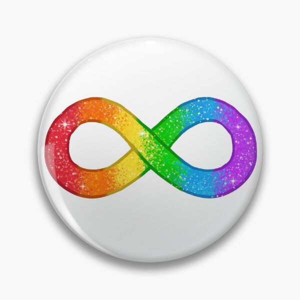 Item preview, autism rainbow infinity sparkles designed and sold by Charlet-Art.