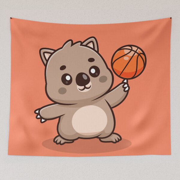Item preview, Cute Wombat Waving Hand – Cartoon Vector Icon Illustration (Animal & Nature Theme) designed and sold by hjian8219.
