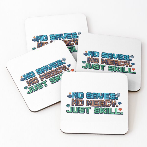 Item preview, No Saves No Mercy Just Skill Retro Gamer Design designed and sold by SoulenCify.