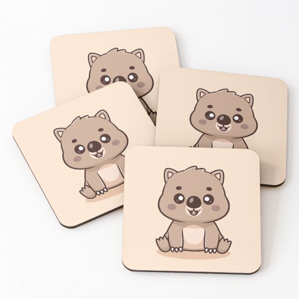 Item preview, Cute Wombat Sitting – Cartoon Vector Icon Illustration (Animal & Nature Theme) designed and sold by hjian8219.