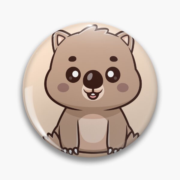 Item preview, Cute Wombat Sitting – Cartoon Vector Icon Illustration (Animal & Nature Theme) designed and sold by hjian8219.