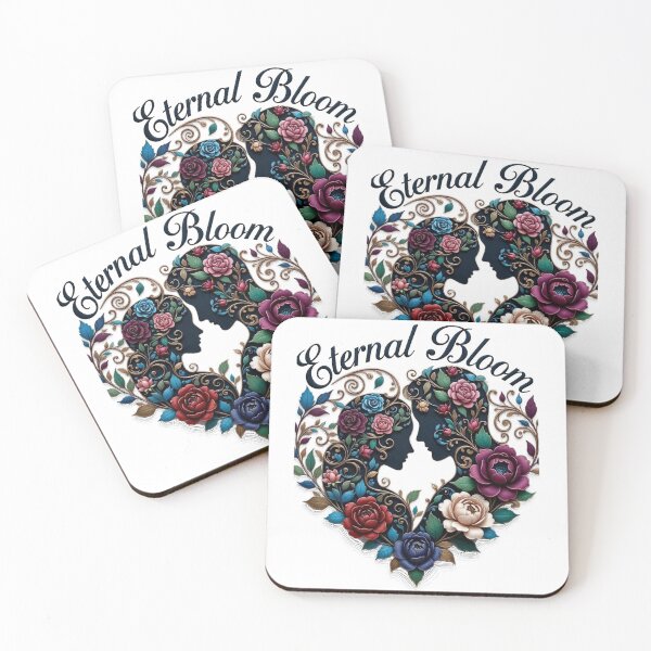 Item preview, Eternal Bloom Embrace T-Shirt | Intricate Floral Couple Line Art Valentine's & Anniversary Gift | Timeless Romance Tee designed and sold by YMLux.