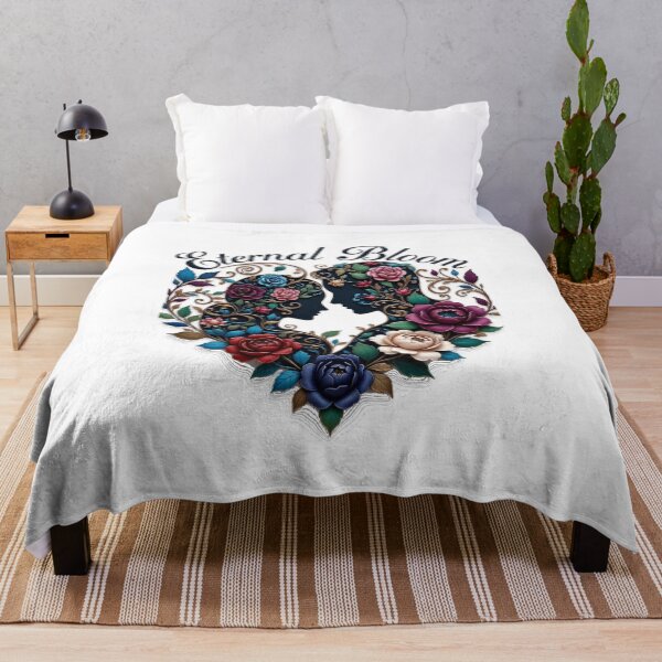 Item preview, Eternal Bloom Embrace T-Shirt | Intricate Floral Couple Line Art Valentine's & Anniversary Gift | Timeless Romance Tee designed and sold by YMLux.