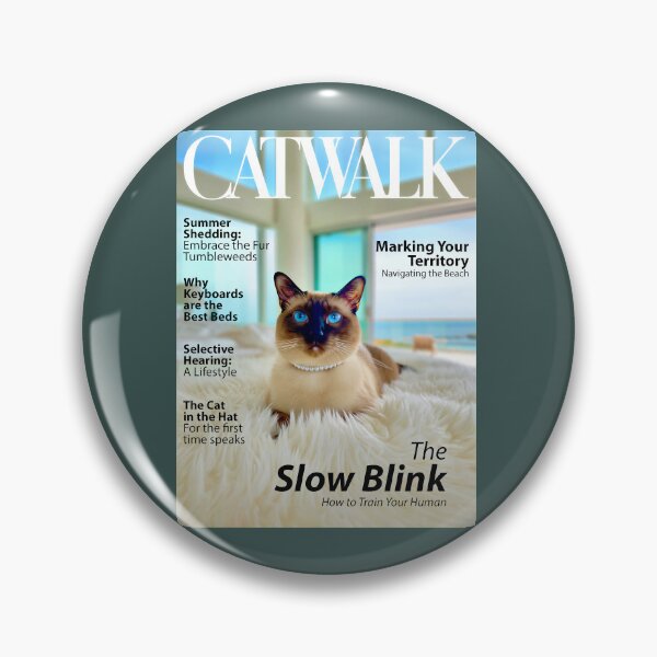 Item preview, CATWALK — The Slow Blink — The Ultimate Guide to Siamese Attitude designed and sold by FrancophileFun.