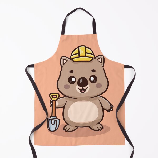 Item preview, Cute Wombat Handyman Holding Shovel – Cartoon Vector Icon Illustration (Animal & Building Theme) designed and sold by hjian8219.