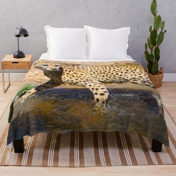 Item preview, Cheetah Crossing Water at Full Focus designed and sold by Fourpointstudio.