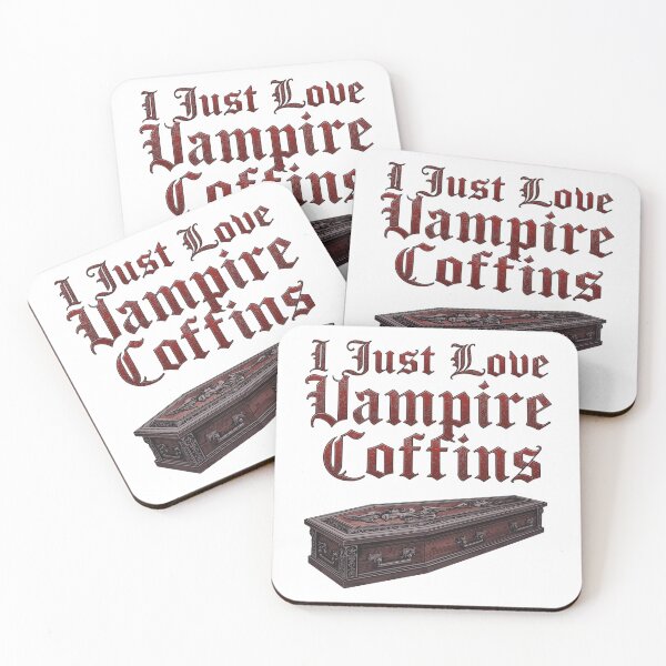 Item preview, I Just Love Vampire Coffins designed and sold by RED-MOUSE.