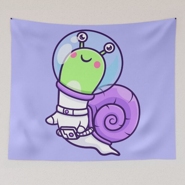 Item preview, Cute Snail Astronaut – Cartoon Vector Icon Illustration (Animal & Science Theme) designed and sold by hjian8219.