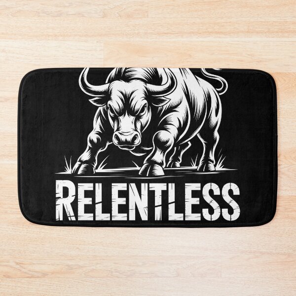 Item preview, Relentless Powerful Charging Bull - Gym Motivation Workout designed and sold by Stotee.