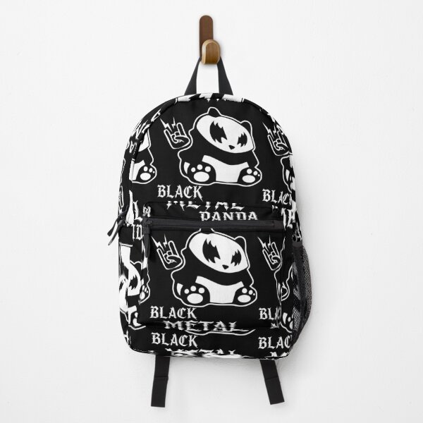 Item preview, Black Metal Panda – Horns Up designed and sold by Robert "Hellfish" Fonseca.