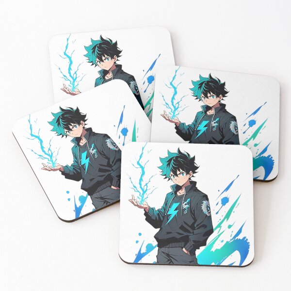 Item preview, Anime Boy with Electric Blue Power designed and sold by newvisionart191.