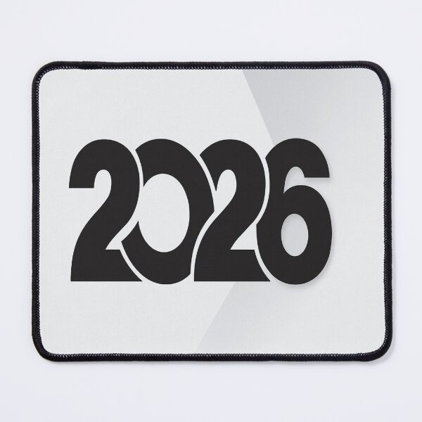 Item preview, Bold 2026 New Year Graphic – Minimal Black & White Design designed and sold by POD DYNASTY | Original Print On Demand T-Shirt Graphics.