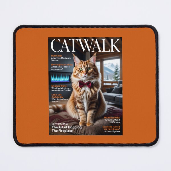 Item preview, CATWALK — The Art of Hogging The Fireplace— The Ultimate Guide to Maine Coon Attitude designed and sold by FrancophileFun.