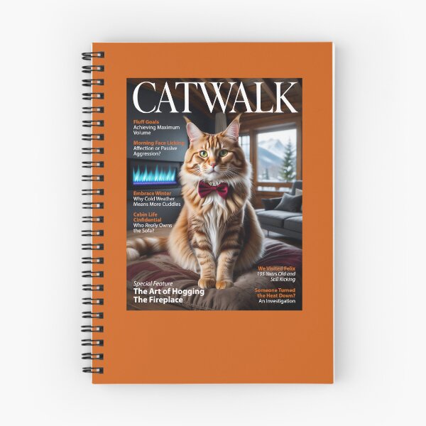 Item preview, CATWALK — The Art of Hogging The Fireplace— The Ultimate Guide to Maine Coon Attitude designed and sold by FrancophileFun.