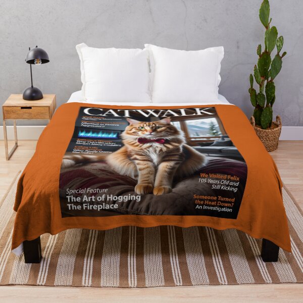 Item preview, CATWALK — The Art of Hogging The Fireplace— The Ultimate Guide to Maine Coon Attitude designed and sold by FrancophileFun.