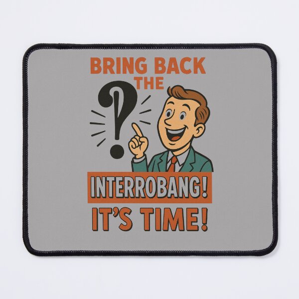 Item preview, Interrobang – Typography & Language Nerd Punctuation Design designed and sold by RollFuzzy.
