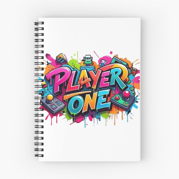 Item preview, Colorful "Player One" Graffiti Arcade Art designed and sold by newvisionart191.