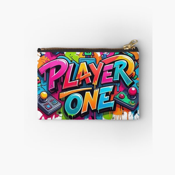 Item preview, Colorful "Player One" Graffiti Arcade Art designed and sold by newvisionart191.