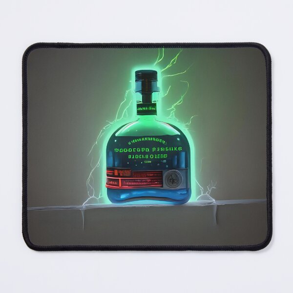 Item preview, Alcohol bottle, digital art, lightning  designed and sold by Nomad-Maynard.
