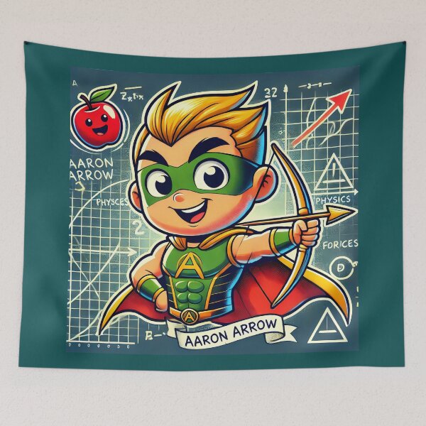 Item preview, Aaron Arrow – Physics Arrow of Time Concept Wordplay Design designed and sold by RollFuzzy.