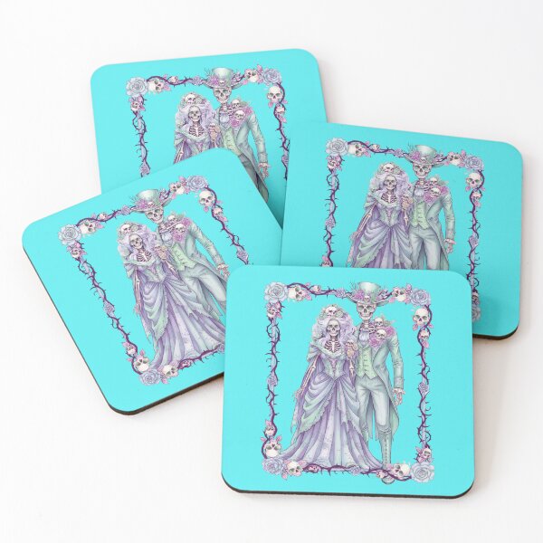 Item preview, Elegant Gothic Skeleton Couple in Love designed and sold by JoysByTanja.