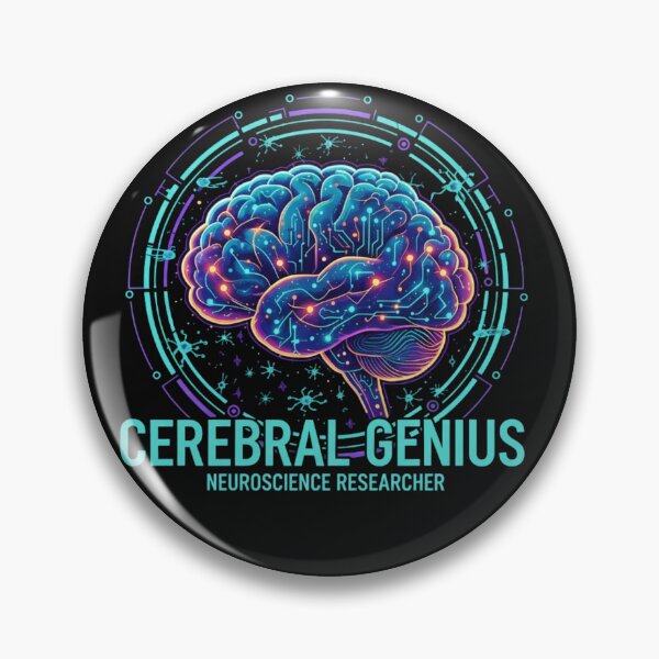 Item preview, Cerebral Genius T-Shirt | Neuroscience Researcher Brain Art | Minimalist STEM Tech Design designed and sold by axiksa10.