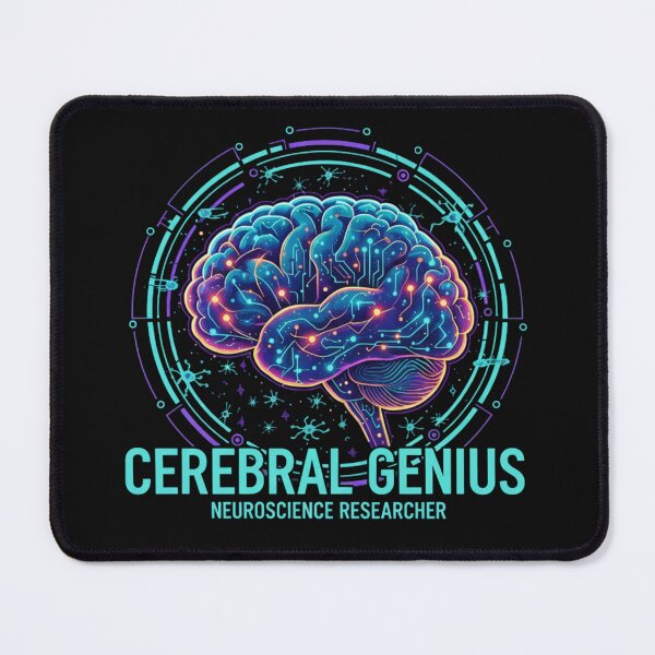 Item preview, Cerebral Genius T-Shirt | Neuroscience Researcher Brain Art | Minimalist STEM Tech Design designed and sold by axiksa10.
