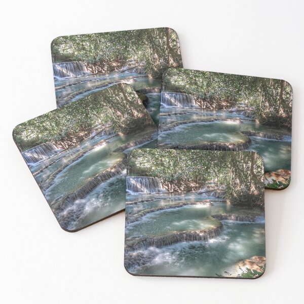 Item preview, Kuang Si Waterfalls, Laos — Terraced Pools designed and sold by Fourpointstudio.