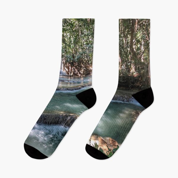 Item preview, Kuang Si Waterfalls, Laos — Terraced Pools designed and sold by Fourpointstudio.