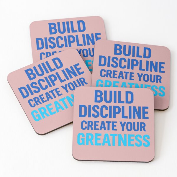 Item preview, Build Discipline Create Your Greatness Motivational Quote designed and sold by JayInspires.