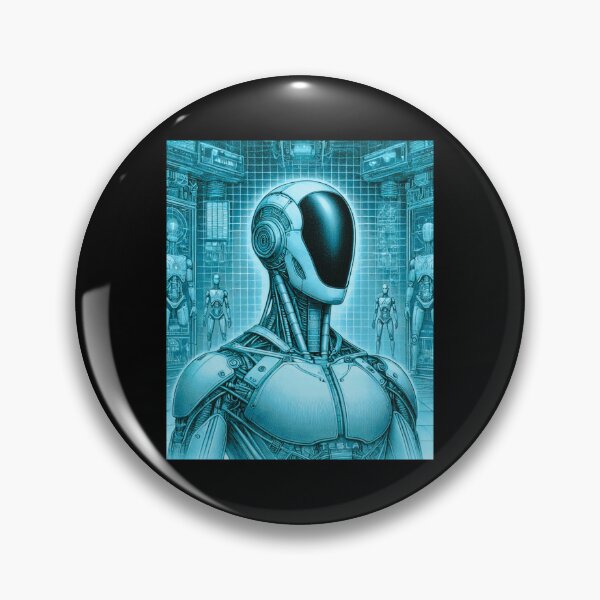Item preview, humanoid robot art designed and sold by TEEJAMBOREE.