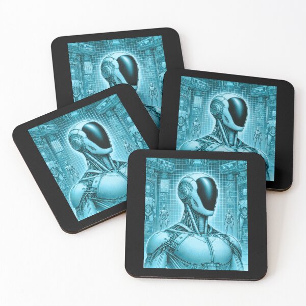 Item preview, humanoid robot art designed and sold by TEEJAMBOREE.